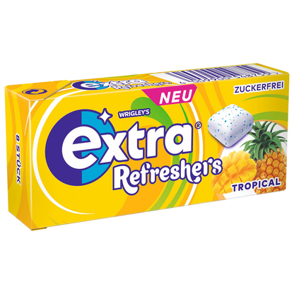 Artikelbild 2 für extra® Refreshers TROPICAL Kaugummis 12x 8 Dragees, Artikelnummer 280947