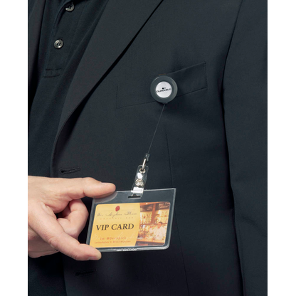 Artikelbild 3 für DURABLE Ausweishalter Jojo 815258, Druckknopfschlaufe, anthrazit, 10 St., Artikelnummer 339192