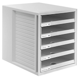 Artikelbild 1 für HAN Schubladenbox Schrank-Set lichtgrau 1401-11D, DIN A4 mit 5 Schubladen, 1 St., Artikelnummer 359018