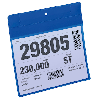 Artikelbild 2 für DURABLE Magnettaschen blau A5, 10 St., Artikelnummer 556643