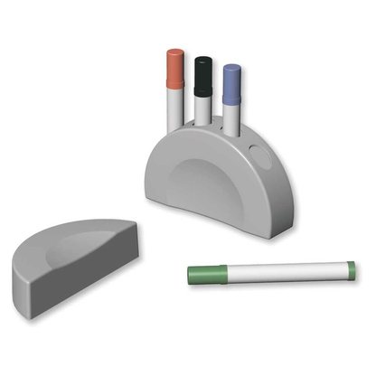 Artikelbild für FRANKEN Stiftehalter silber Kunststoff 4 Fächer 12,0 x 12,0 x 3,0 cm, Artikelnummer 783587