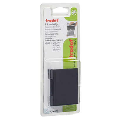 Artikelbild 2 für trodat Ersatzstempelkissen 6/4927 schwarz 6,0 x 4,0 cm, 2 St., Artikelnummer 742320