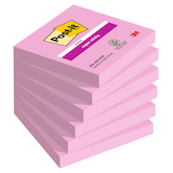Artikelbild 1 für Post-it® Super Sticky Haftnotizen extrastark pink, 6 Blöcke, Artikelnummer 620254