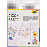 Artikelbild 1 für folia Stickbild Stickkarton Animal weiß, Artikelnummer 287506