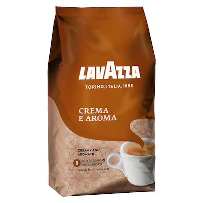 Artikelbild 2 für LAVAZZA CREMA E AROMA Kaffeebohnen, Arabica- und Robustabohnen kräftig, 1000 g, Artikelnummer 610022