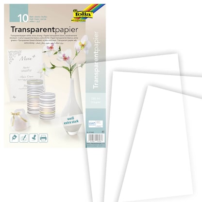 Artikelbild für folia Transparentpapier 115 g/qm, 10 Blatt, Artikelnummer 156260