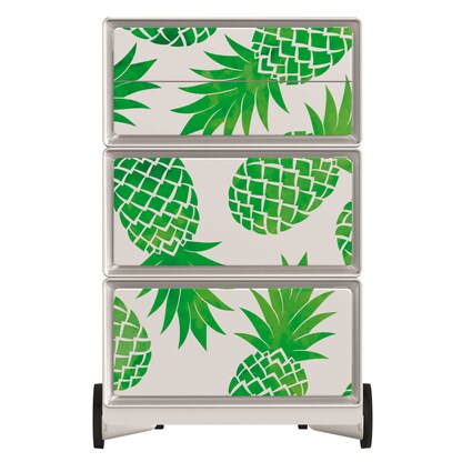 Artikelbild 3 für PAPERFLOW easyBox Tropical Rollcontainer weiß, bunt 60619 4 Auszüge 39,0 x 43,6 x 64,2 cm, Artikelnummer 215248