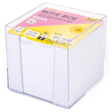 Artikelbild 1 für folia Zettelbox WHITE transparent inkl. 700 Notizzettel weiß, 1 St., Artikelnummer 690398