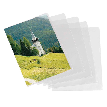 Artikelbild für office discount Sichthüllen DIN A4 transparent genarbt 0,09 mm, 100 St., Artikelnummer 187252