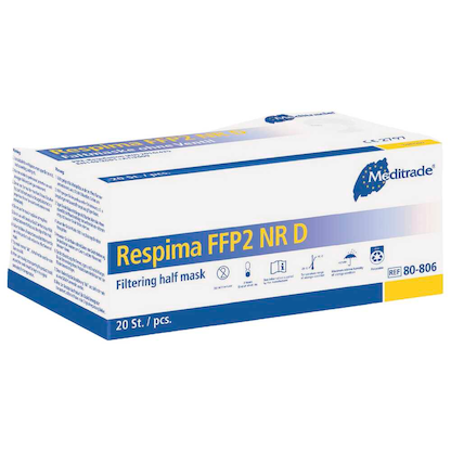 Artikelbild 3 für Meditrade® Atemschutzmasken Respima FFP2 NR D DIN EN 149:2001, A1:2009, 20 St., Artikelnummer 805303