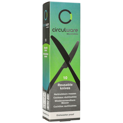 Artikelbild 2 für circulware RESBONSIBLES Mehrweg-Messer, Kunststoff schwarz, 10 St., Artikelnummer 890313