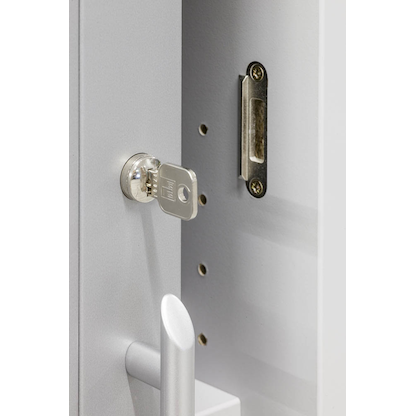 Artikelbild 5 für HAMMERBACHER Rollladenschrank lichtgrau, silber 1 Fachboden 120,0 x 40,0 x 74,8 cm, Artikelnummer 359897