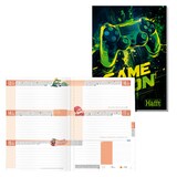 Artikelbild 1 für Häfft® Verlag Hausaufgabenheft Game On 2025/2026 liniert DIN A5 ohne Rand, 88 Blatt, 1 St., Artikelnummer 590739