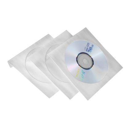 Artikelbild für Intenso 1er CD-/DVD-Hüllen Papier weiß, 100 St., Artikelnummer 478901