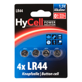 Artikelbild 1 für HyCell Knopfzellen LR44 Alkali-Mangan 1,5 V, 4 St., Artikelnummer 891205