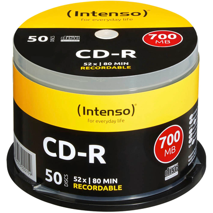 Artikelbild für Intenso CD-R 700 MB, 50 St., Artikelnummer 633925