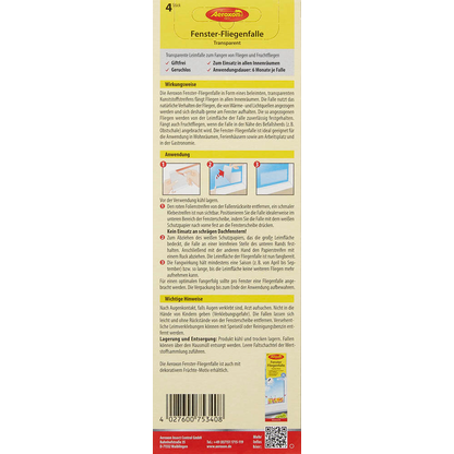 Artikelbild 4 für Aeroxon Fliegenfänger transparent, 4 St., Artikelnummer 972729
