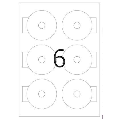 Artikelbild 3 für HERMA CD-Etiketten 8619 weiß, 60 Etiketten , Artikelnummer 517797
