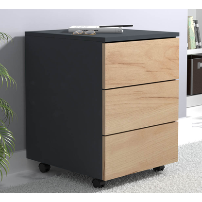 Artikelbild 7 für VCM my office Dalosa Rollcontainer anthrazit, eiche 3 Auszüge 39,0 x 45,0 x 55,0 cm, Artikelnummer 911187