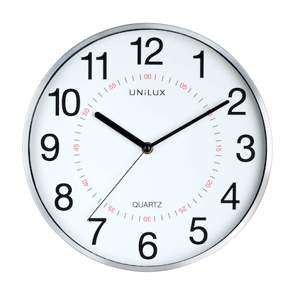 Artikelbild für unilux Wanduhr Aria weiß grau Kunststoff, Ø 30,5 cm, Artikelnummer 723732