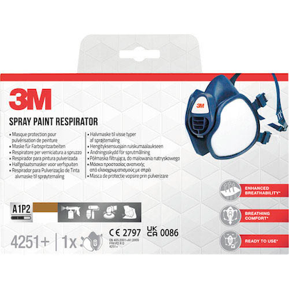 Artikelbild 2 für 3M Atemschutzmaske 4251+ FFA1 P2 RD DIN EN 405:2001, A1:2009, 1 St., Artikelnummer 971303