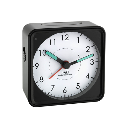 Artikelbild für TFA® Funkwecker Picco weiß schwarz Kunststoff 7,5 x 7,5 cm, Artikelnummer 915020