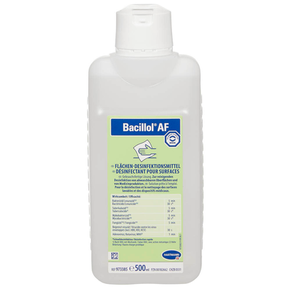 Artikelbild 2 für HARTMANN Bacillol® AF Desinfektionsmittel 0,5 l, Artikelnummer 277131