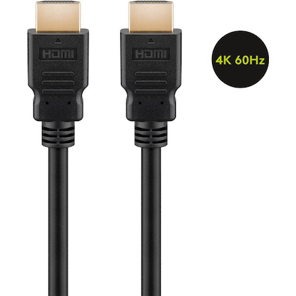 Artikelbild 4 für goobay HDMI 2.0 HDMI-Kabel 10,2 Gbit/s 5,0 m schwarz, 1 St., Artikelnummer 826764