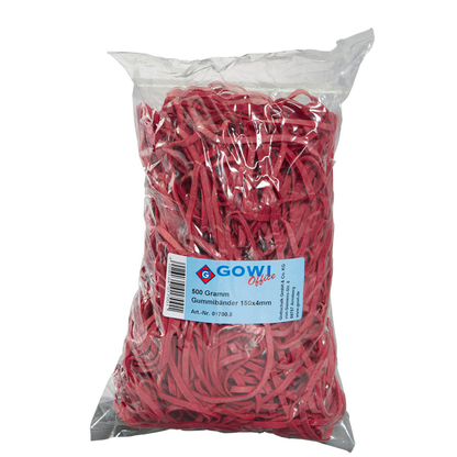 Artikelbild 3 für Gowi Gummibänder rot 0,4 cm, Ø 15,0 cm, 500,0 g, Artikelnummer 390411