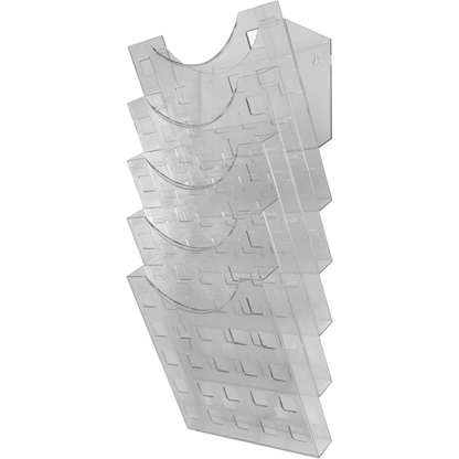 Artikelbild 2 für helit Wandprospekthalter the grid wall transparent DIN A4 5 Fächern 24,1 x 15,0 x 57,8 cm, 1 St., Artikelnummer 849091