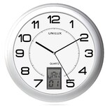Artikelbild 1 für unilux Wanduhr Instinct weiß grau Kunststoff, Ø 30,5 cm, Artikelnummer 723793