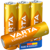 Artikelbild 1 für VARTA Batterien LONGLIFE Alkali-Mangan Mignon AA 1,5 V, 4 St., Artikelnummer 399442