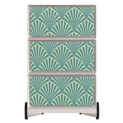 Artikelbild 3 für PAPERFLOW easyBox Tropical Rollcontainer weiß, bunt 60747 4 Auszüge 39,0 x 43,6 x 64,2 cm, Artikelnummer 215307