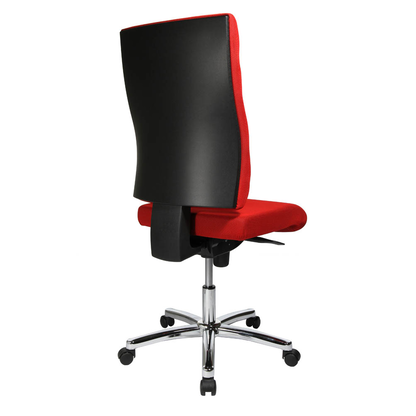 Artikelbild 5 für office discount Bürostuhl Unni Med Deluxe Stoff rot, Gestell chrom, Artikelnummer 367983