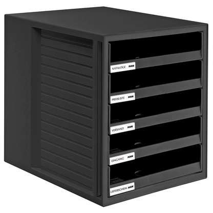 Artikelbild für HAN Schubladenbox Schrank-Set schwarz 1401-13D, DIN A4 mit 5 Schubladen, 1 St., Artikelnummer 359042