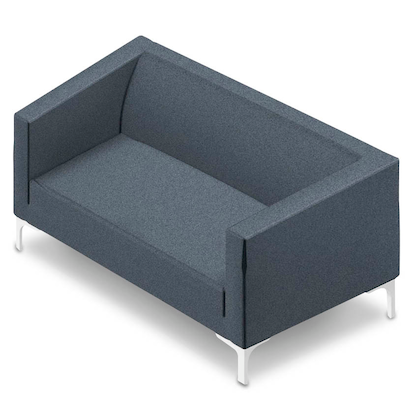 Artikelbild 3 für Quadrifoglio 2-Sitzer Sofa Arte grau weiß Stoff 128,0 x 74,0 x 71,0 cm, 1 St., Artikelnummer 462681