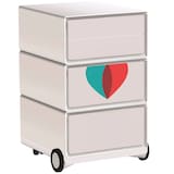 Artikelbild 1 für PAPERFLOW easyBox Business Rollcontainer weiß, bunt 62173 4 Auszüge 39,0 x 43,6 x 64,2 cm, Artikelnummer 214803