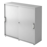 Artikelbild 1 für HAMMERBACHER Schiebetürenschrank 1753S, V1753S/5/5/CE lichtgrau 2 Fachböden 120,0 x 40,0 x 110,0 cm, Artikelnummer 858858