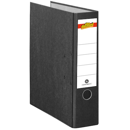 Artikelbild 2 für office discount Ordner schwarz marmoriert Karton 8,0 cm DIN A4, 1 St., Artikelnummer 501445