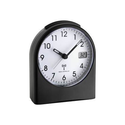 Artikelbild für TFA® Funkwecker 98.1040.01 weiß schwarz Kunststoff 9,6 x 11,6 cm, Artikelnummer 915114