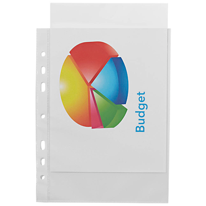 Artikelbild 3 für Lands Prospekthüllen DIN A5 transparent genarbt 0,08 mm, 100 St., Artikelnummer 202723