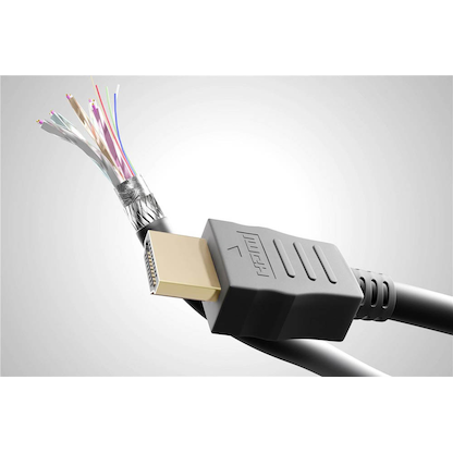 Artikelbild 5 für goobay HDMI 2.0 HDMI-Kabel 10,2 Gbit/s 5,0 m schwarz, 1 St., Artikelnummer 826764