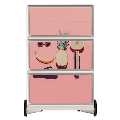 Artikelbild 3 für PAPERFLOW easyBox Tropical Rollcontainer weiß, bunt 61329 4 Auszüge 39,0 x 43,6 x 64,2 cm, Artikelnummer 215826