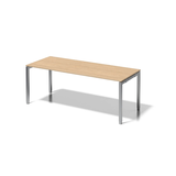 Artikelbild 1 für BISLEY Cito höhenverstellbarer Schreibtisch ahorn, silber rechteckig, 4-Fuß-Gestell silber 200,0 x 80,0 cm, Artikelnummer 257194