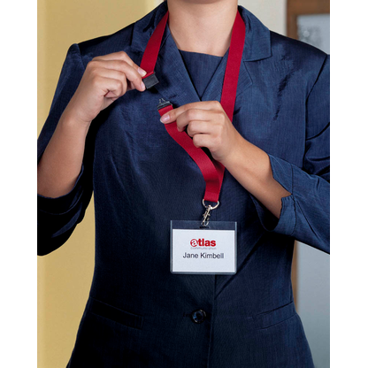 Artikelbild 2 für DURABLE Lanyards 813703, Textilband, rot, 10 St., Artikelnummer 583336