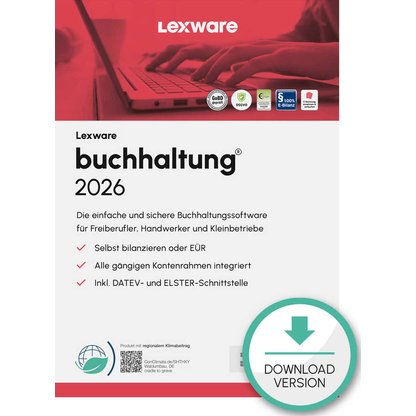 Artikelbild für LEXWARE Buchhaltung 2026 Software Vollversion (Download-Link), Artikelnummer 765358