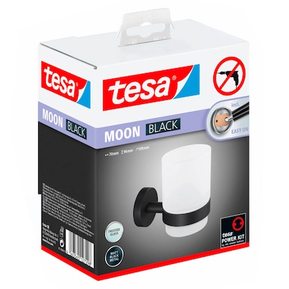Artikelbild 3 für tesa Zahnputzbecherhalter MOON schwarz, weiß, 1 St., Artikelnummer 554768