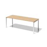 Artikelbild 1 für BISLEY Cito höhenverstellbarer Schreibtisch ahorn, verkehrsweiß rechteckig, 4-Fuß-Gestell weiß 220,0 x 80,0 cm, Artikelnummer 257257