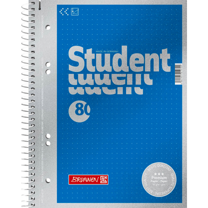 Artikelbild 2 für BRUNNEN Collegeblock Student Premium Kleinformat punktraster DIN A5 ohne Rand, 1 Block, Artikelnummer 185717