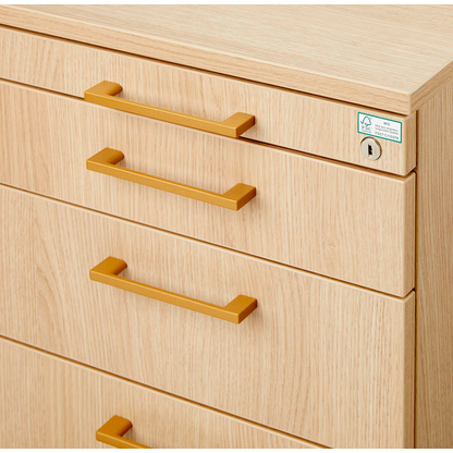 Artikelbild 6 für HAMMERBACHER Solid Rollcontainer eiche 4 Auszüge 42,8 x 80,0 x 51,2 cm, Artikelnummer 298061